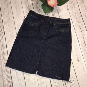 Boden knee length cut-off Jean Skirt sz: 4